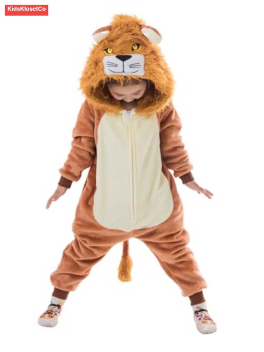 Unisex Kids Animal Onesie Pajamas Flannel One-Piece Cosplay Costume Sleepwear